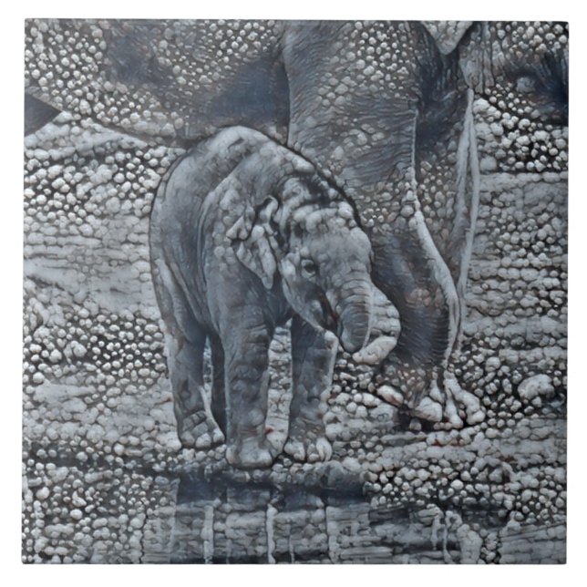bebê elefante de bolha engraçada (Frente)