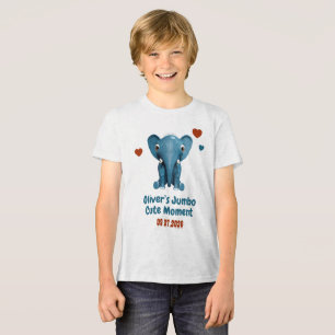 Bebê Elefante Nome Personalizado Data Momento Fofo