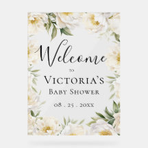Bebê Elegante em Bloom Floral Baby Showe