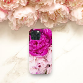Bebê Elegante Rosa e Peônias Fúcsia