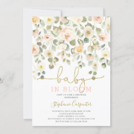 Bebê em Bloom - convite