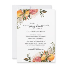 Bebê em Bloom | Convite para Chás de fraldas de ci