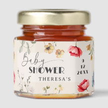 Bebê em Bloom Floral Chá de fraldas Mel