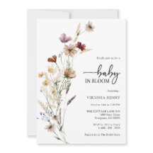 Bebê Em Convite Para Chá Bloqueado