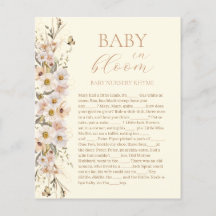Bebê em Flor Boho Jogo de Chá de Bebê Neutro