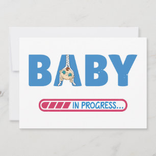 Bebê em progresso cartão de visita