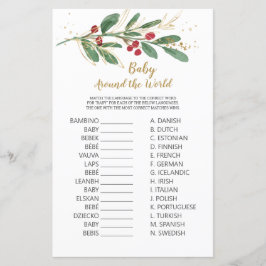 Bebê em torno do jogo mundial Folhagem verde e Dou