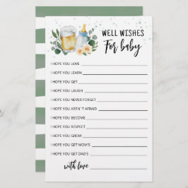 Bebê está criando bons desejos editáveis para o be