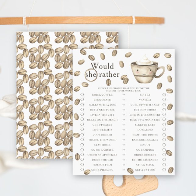 Bebê está criando café Kawaii Ela iria preferencia (Criador carregado)