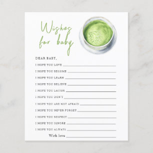 Bebê está criando matcha - desejos para bebê