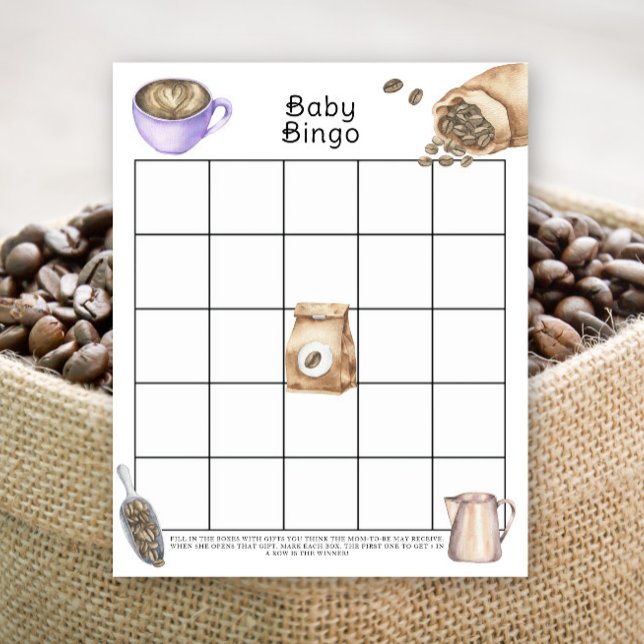 Bebê está criando um jogo de bingo de Chá de frald (Criador carregado)