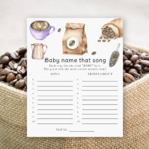 Bebê está preparando café - Dê um nome ao jogo da