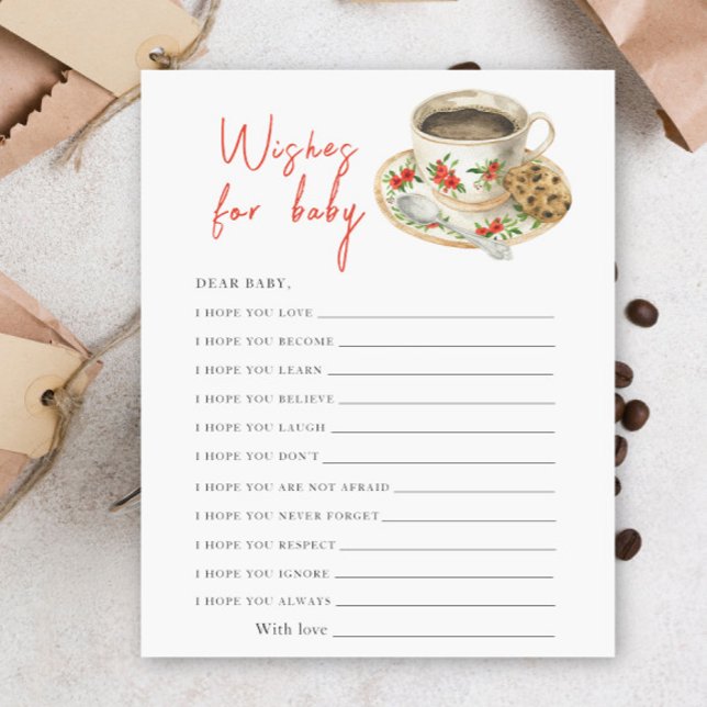 Bebê está preparando café - desejos para bebê (Criador carregado)