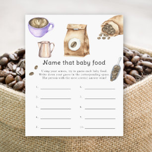 Bebê está preparando café - Diga a essa comida