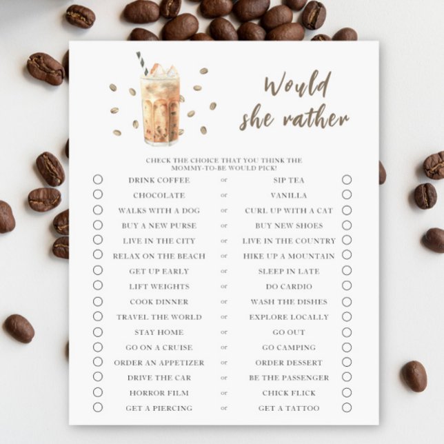Bebê está preparando café gelado. O que ela prefer (Criador carregado)