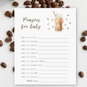 Bebê está preparando café gelado Orações para bebê