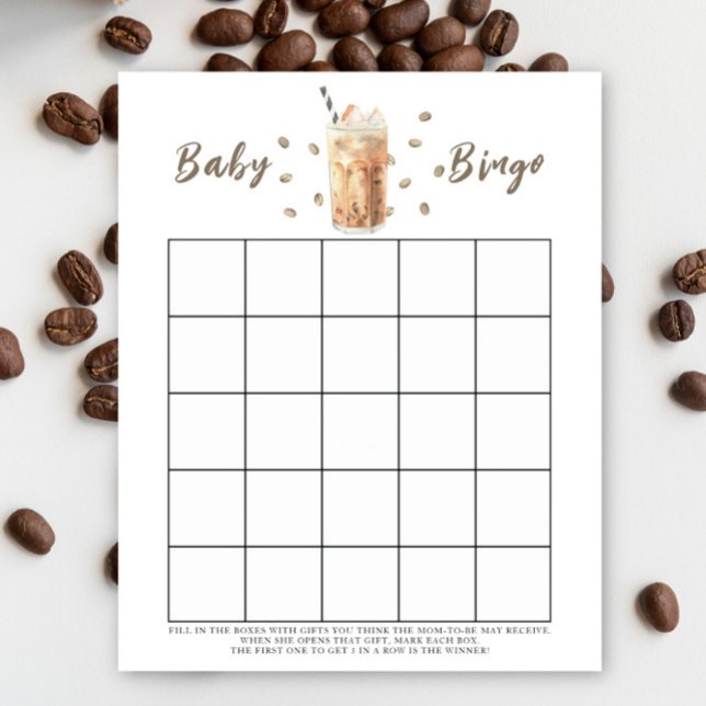 Bebê está preparando café Jogo de bingo de chá de  (Criador carregado)