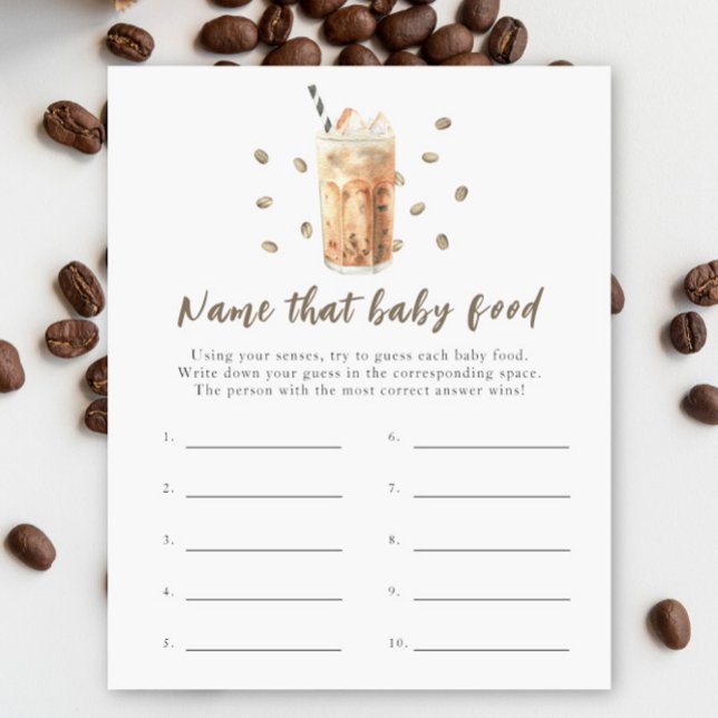 Bebê está preparando café - Nome aquele alimento p (Criador carregado)