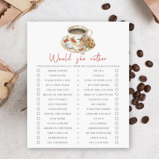 Bebê está preparando café. O que ela preferiria (Criador carregado)