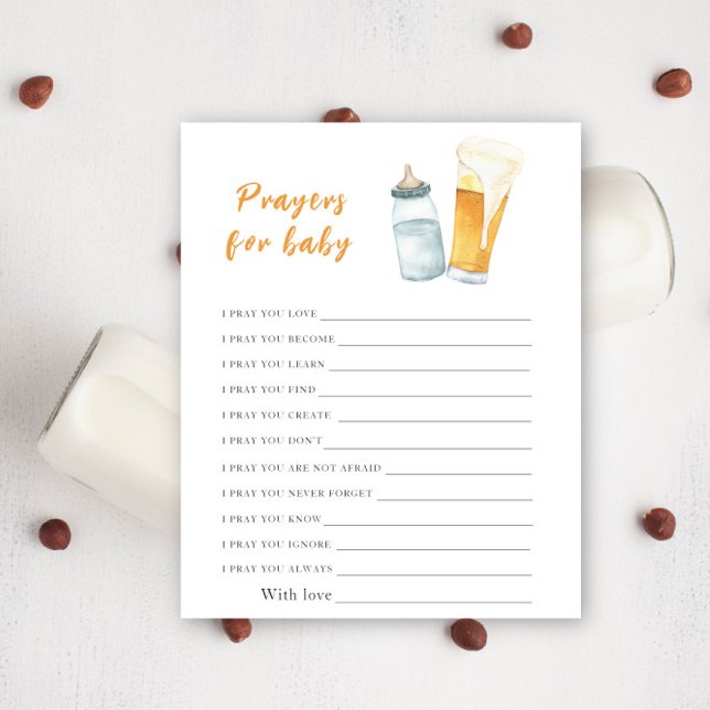 Bebê está preparando cerveja Oração para bebê (Criador carregado)
