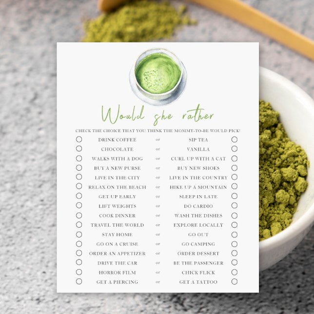 Bebê está preparando Matcha O que ela preferiria (Criador carregado)
