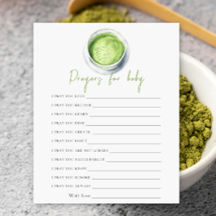 Bebê está preparando Matcha Prayers para bebê
