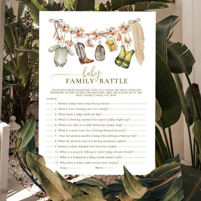 Bebê Família Batalha Reel Chá de pesca excitado (Criador carregado)