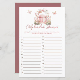 Bebê Floral Rosa no Alfabeto Bloqueador de Chás de