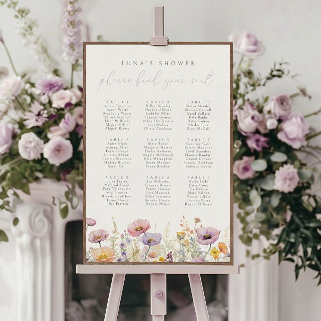 Bebê Floral Roxo Em Placa De Sangue Poster (Criador carregado)
