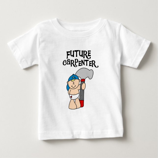 Bebê Futuro Camisetas e presentes de carpinteiro (Frente)