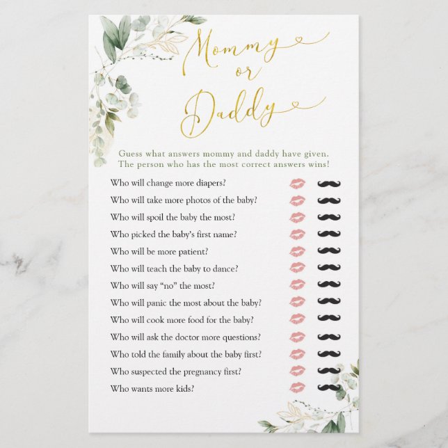 Bebê geométrico em Mamãe ou Pai (Frente)