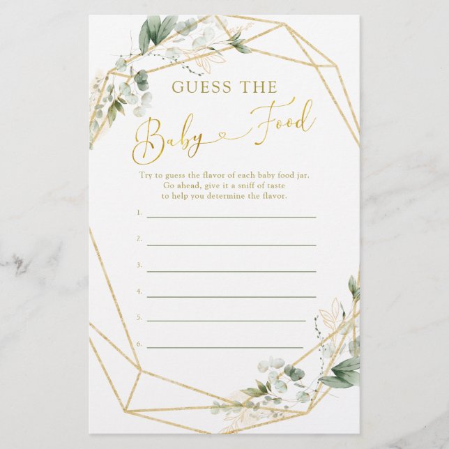 Bebê geométrico em Sangue, Comida de Bebê (Frente)