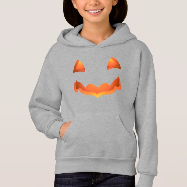 Bebê Halloween Hoodie Jack-o-lantern (Frente)