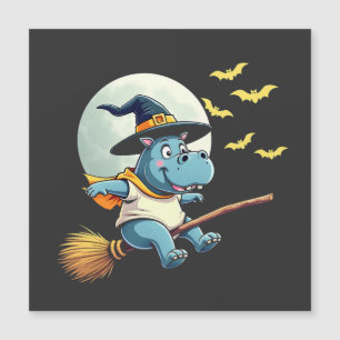 Bebê Hipopótamo Moo Deng de Halloween em Pastel As