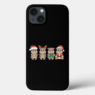 Bebê Hipopótamo Moo Deng Natal