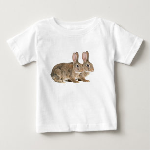 Bebê Imagem do coelho para a camiseta Baby Fine Jersey,