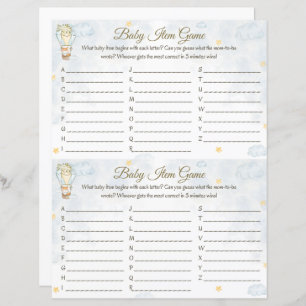 Bebê Item Game - Design do Balão de Ar Quente