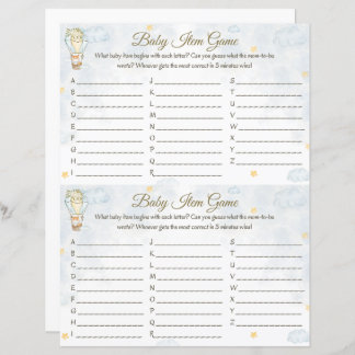 Bebê Item Game - Design do Balão de Ar Quente