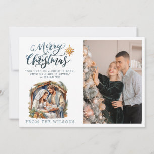 Bebê Jesus no Cartão de Férias da Natividade da Ge