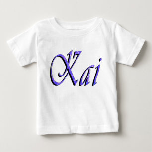Bebê Kai, Logotipo de Nome, Camiseta para Bebês