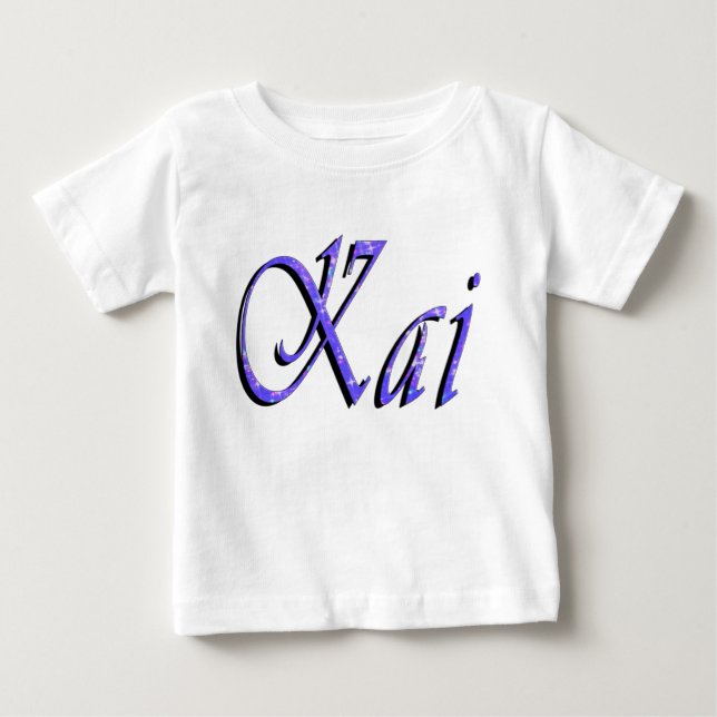 Bebê Kai, Logotipo de Nome, Camiseta para Bebês (Frente)