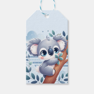 Bebê Koala Fofo - Etiquetas de Presente
