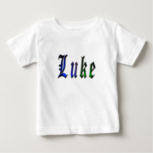 Bebê Luke, Logotipo de Nome, Camiseta para Meninos.