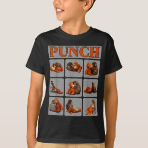 Bebê macaco fofo chamado camisa punch macaco punch
