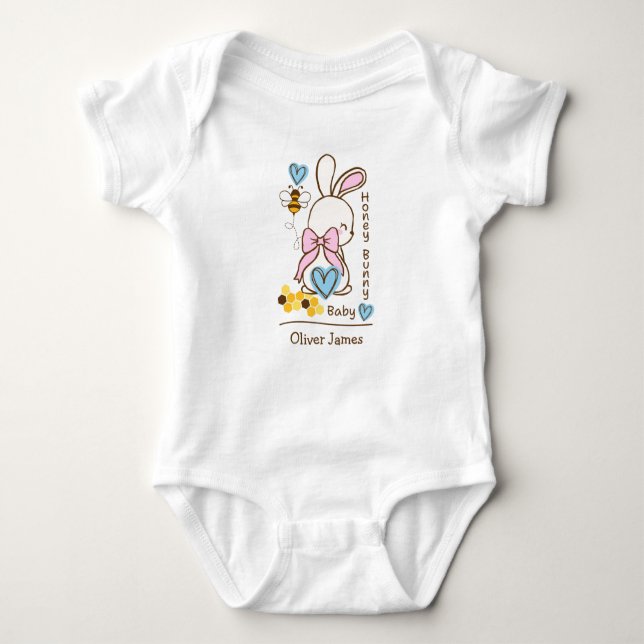 Bebê Mel Honey Baby – Body Inteiriço Personalizado para (Frente)