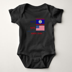 Bebê Menina Menino Belize Belizenho Americano Body para