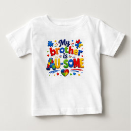 Bebê Minha Camiseta de T-Shirt para Criança 'Meu Irmão