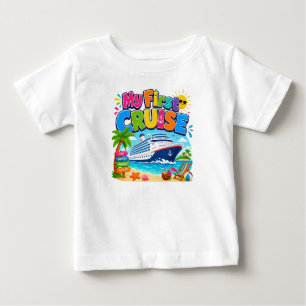 Bebê Minha Primeira Camiseta de Férias de Cruzeiro para