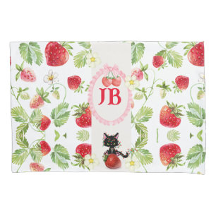 Bebê Monograma de Morango Personalizado