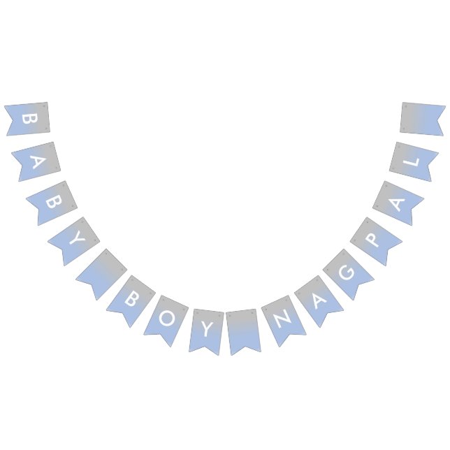 Bebé Nagpal bandeira azul e de prata de Ombre (Todos)